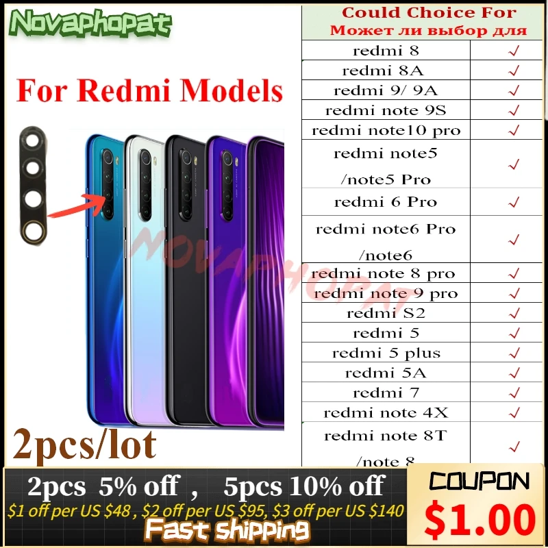 Novaphopat 1 шт. черная крышка объектива Для Doogee Y6 max задняя камера стеклянная линза +