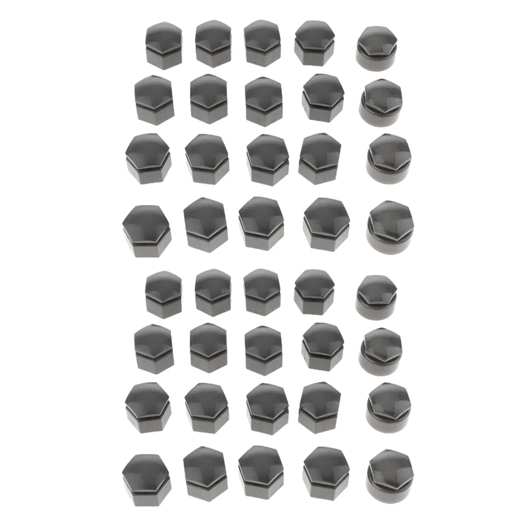40x Gray Tire Wheel Screw Bolts Nut Caps Tyre Dust Covers For Audi Q7 | Автомобили и мотоциклы