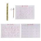 Тканевая кисть для письма без чернил, тканевый коврик для китайской каллиграфии, набор для практики пересекания фигур