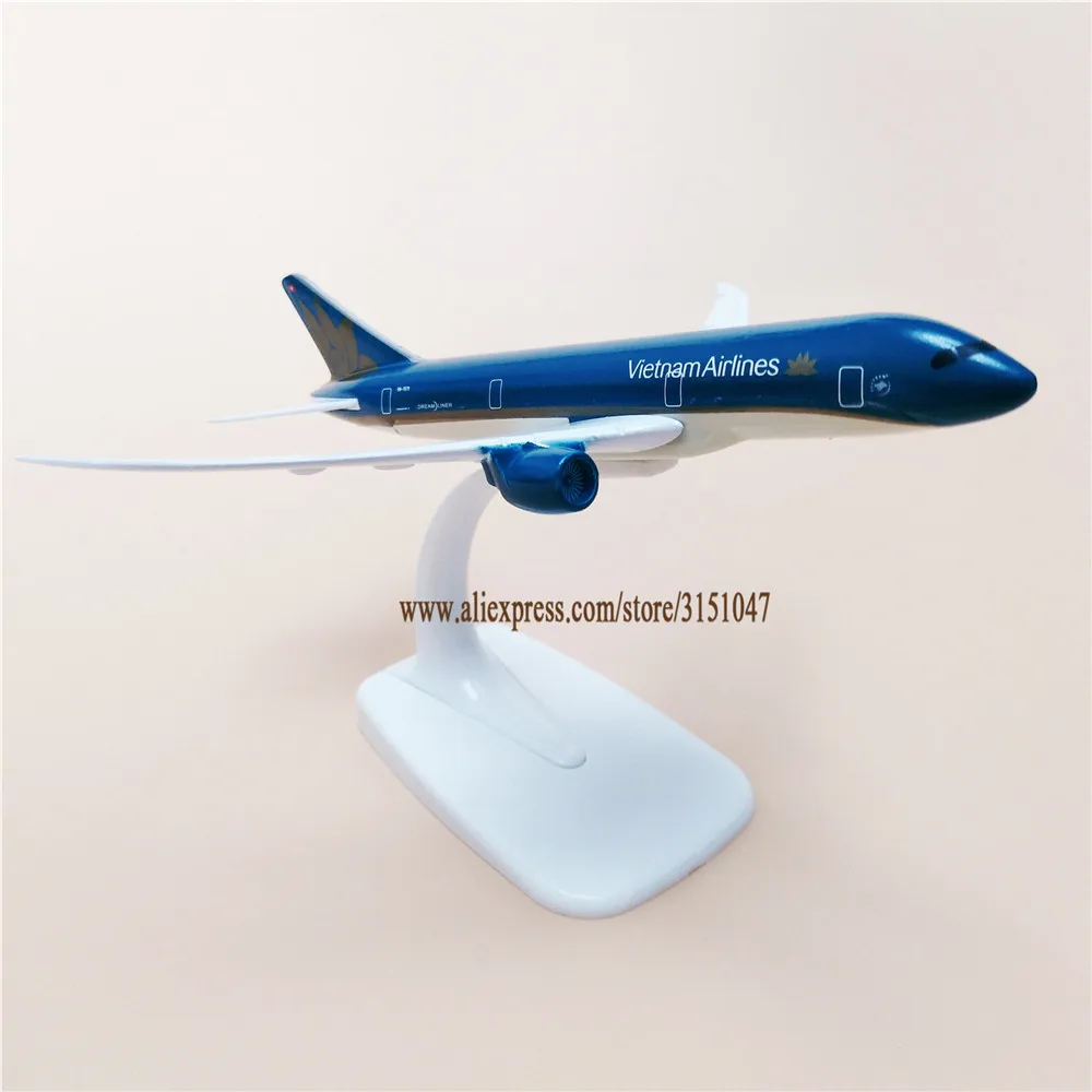 Модель самолета 16 см авиакомпании Вьетнам авиалинии модель Боинг 787 B787 из
