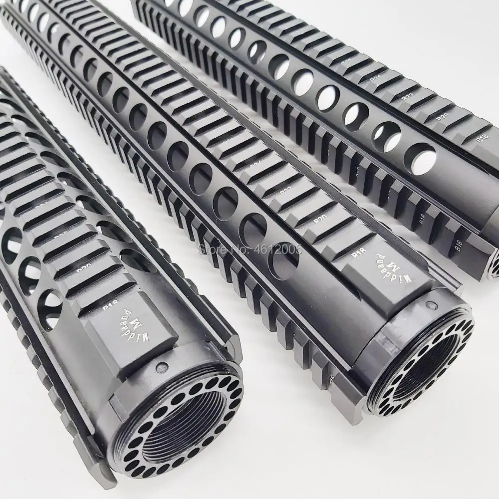 M4 M16 поплавок Quad Rail ar 15 Тактический Handguard Пикатинни Quad крепление для m4 m16 10 12 15 дюймов