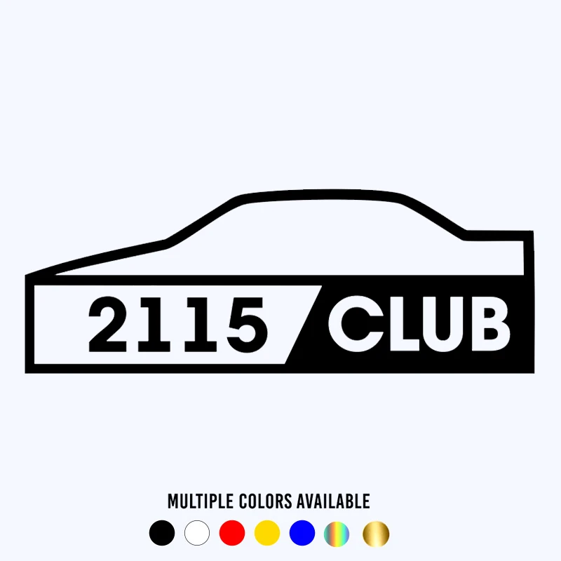 CK2923# наклейки на авто ВАЗ 2115 CLUB водонепроницаемые машину наклейка для