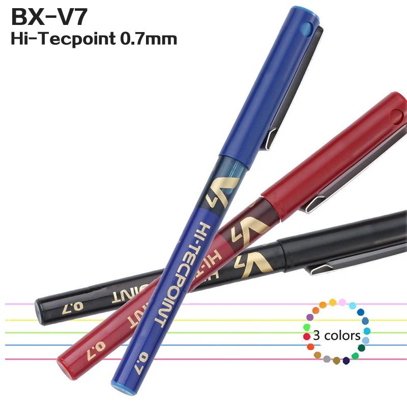 6/12 шт набор гелевых ручек PILOT BX V7 0 7 мм черные синие красные гладкие чернила