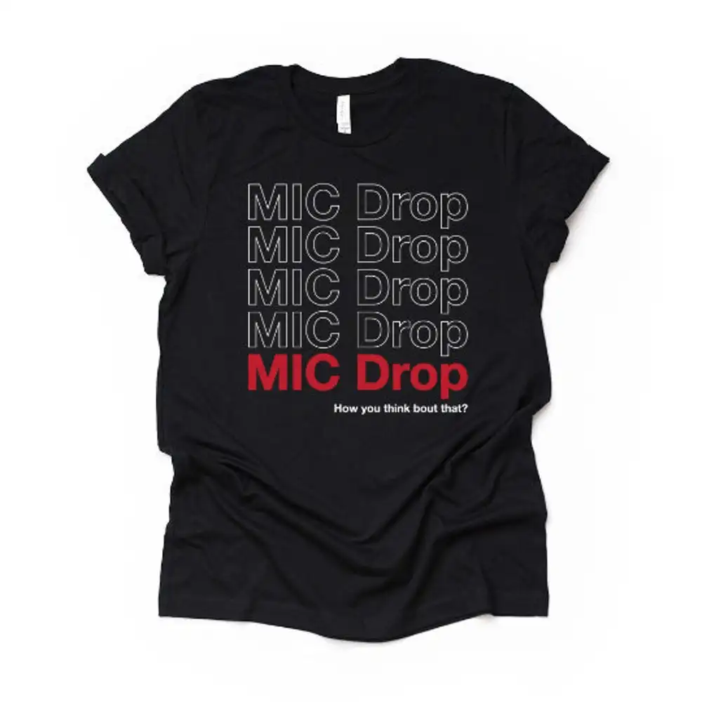 MIC Drop T рубашка lusзима K Pop футболка Jungkook Taehyung Jimin Hoseok Yoongi Seokjin Namjoon Kpop Merch(1) |