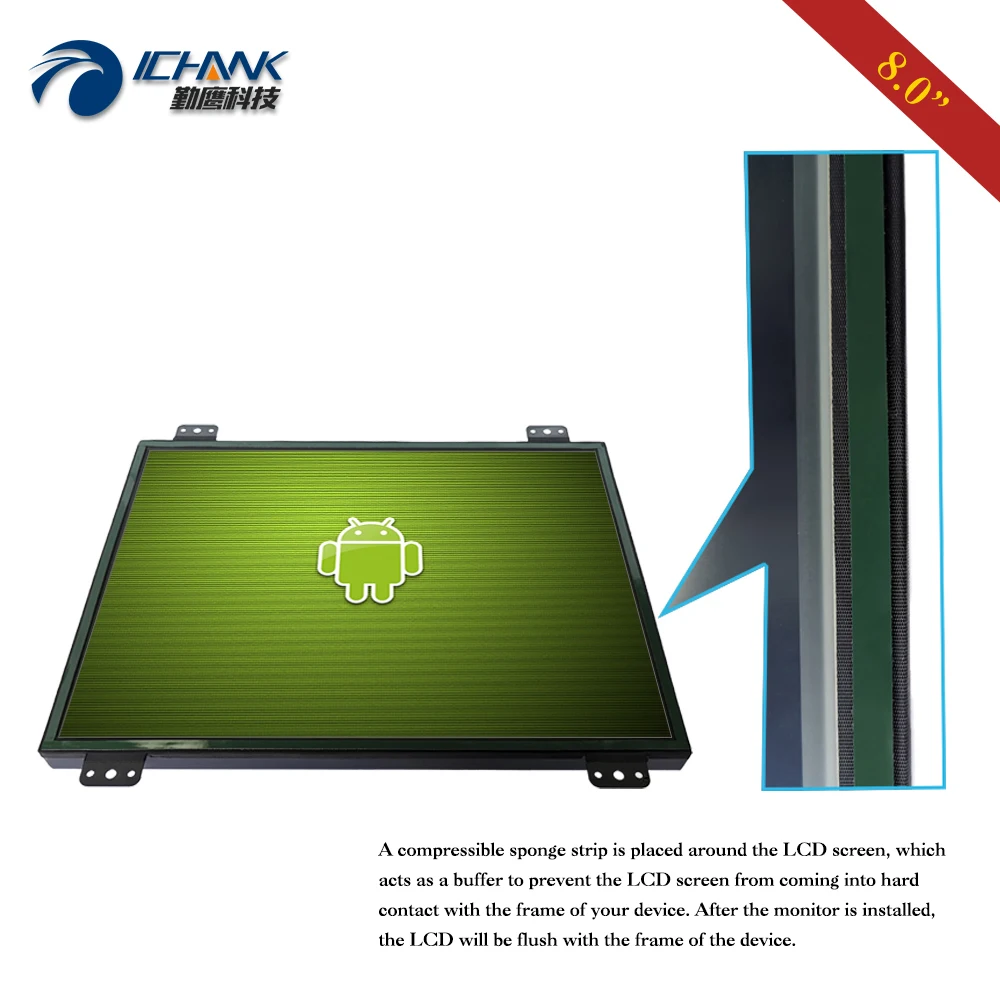 ZK080TC UDL2/8 &quotдюймовый 1024x768 IPS Мощность Туфли с открытым встроенные рамки Linux Ubuntu