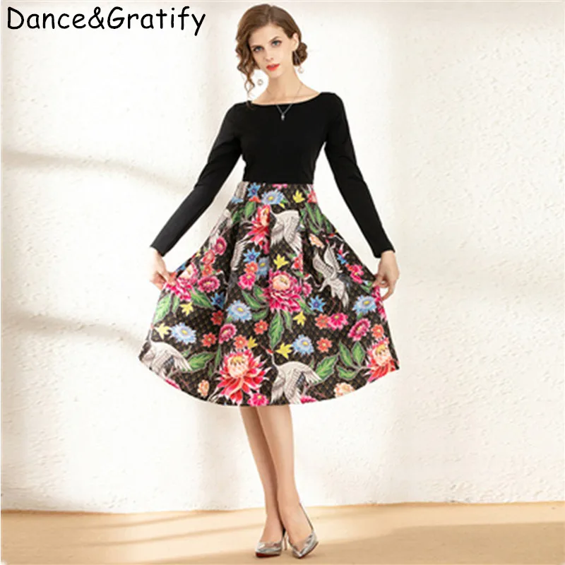 Женская обувь в винтажном стиле с принтом взлетно посадочной полосы платье