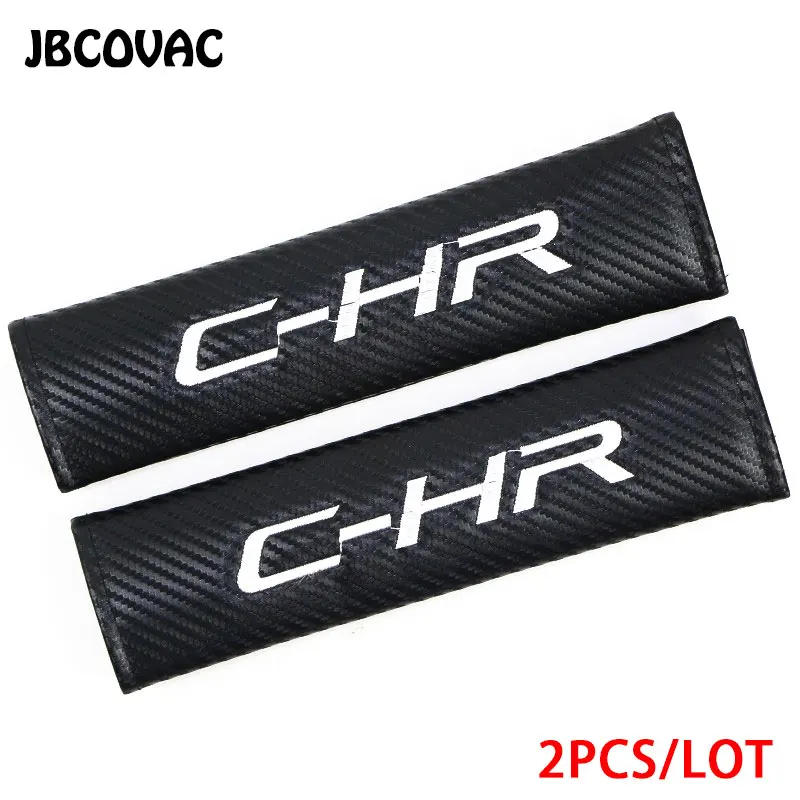 2 шт. чехлы на автомобильные ремни безопасности для Toyota C HR Chr Prius Yaris Avensis Verso Camry Corolla