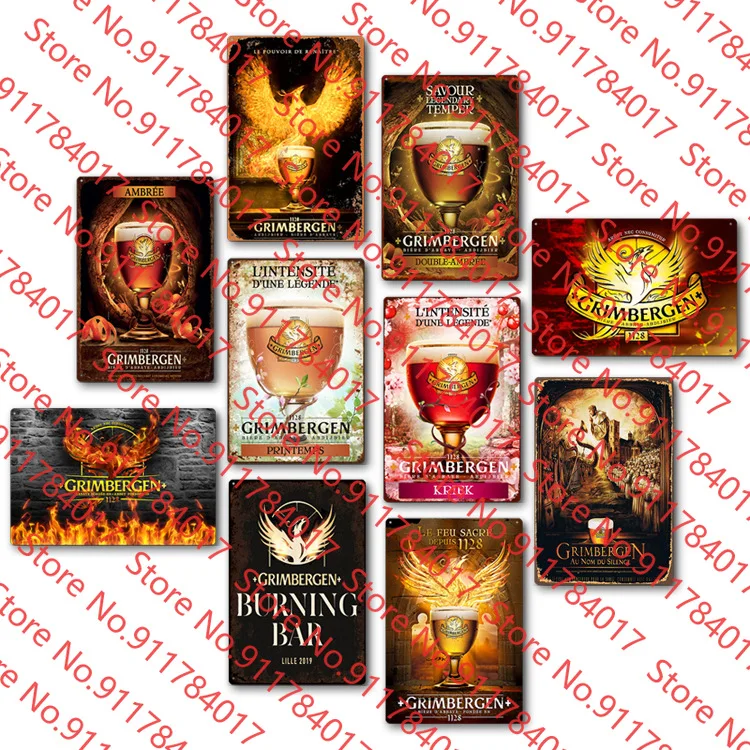 Crimbergen Пиво Винтажные Оловянные Вывески Шебби-шик Бельгия Пластина Настенное Искусство Постер Дом Бар Паб Комната.
