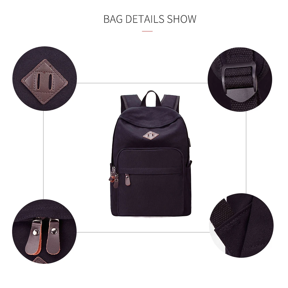 Usb Charging Laptop Bag Backpack 15.6 -17.3 inch Notebook 15 -17 Computer USB for Macbook Air Pro Dell HP | Компьютеры и офис