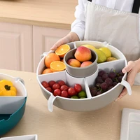 60 dropshippinghot pot ingredients placed double layer rotatable basket drain rack kitchen household tools