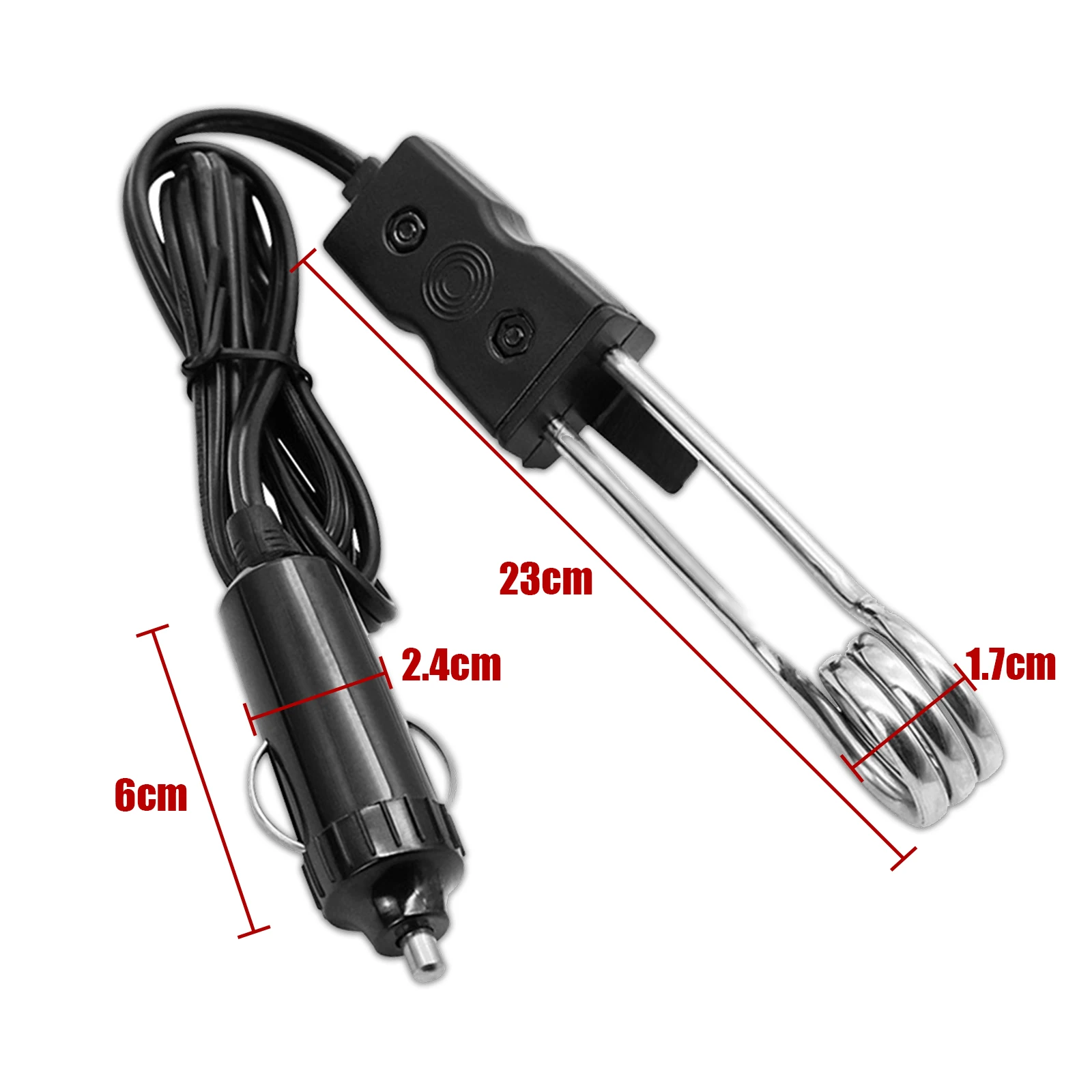 Автомобильный Электрический погружной нагреватель для напитков 12 В/24 В