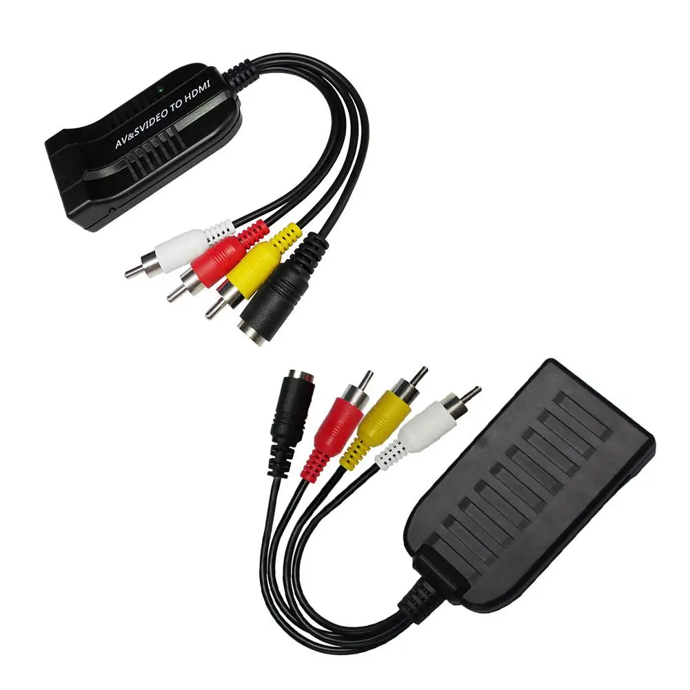 RCA AV к HDMI конвертер адаптер CVBS s видео hdmi конвертер|Кабели передачи данных| |