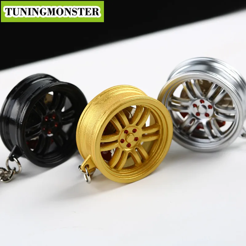 Обод колеса Ступицы тюнинг мини брелок с Тормозным Диском JDM Hellaflush цинковый сплав автомобиль грузовик BBS MB дизайн