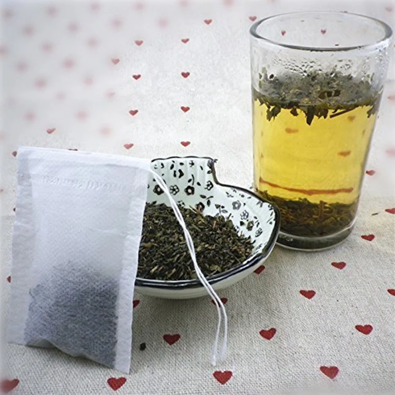 

Tea Bag Coffee Filter Bag Disposable Tea Filter Bags Empty Cotton Drawstring Seal Filter Bags for for Loose Leaf Tea and Coffee