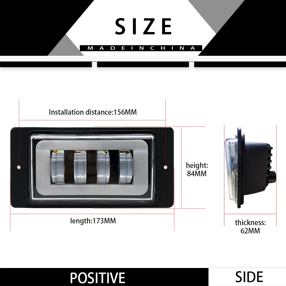 1 пара Водонепроницаемый 12V 6000K Led противотуманная фара светильник