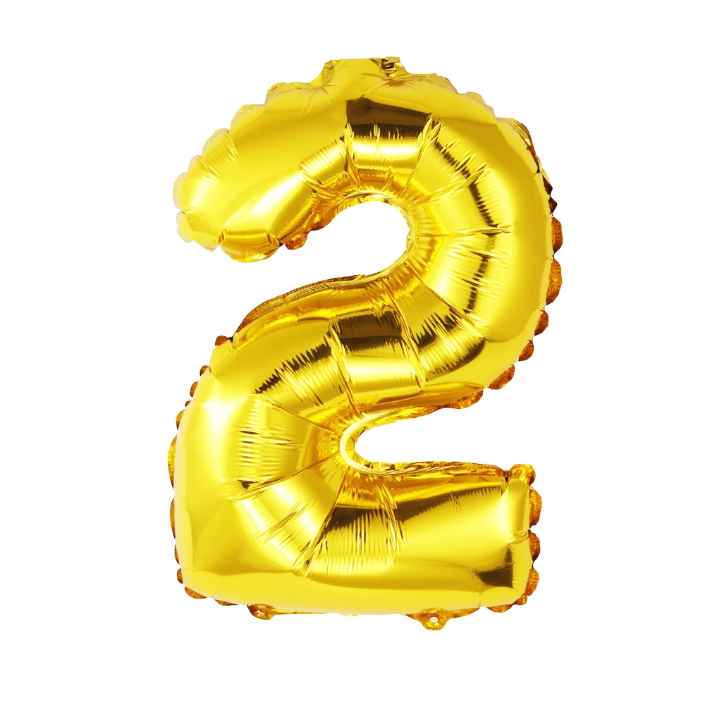 CARRYWON Ballons16 дюймов золотое серебряное число фольгированных шаров цифра воздушный шар День рождения свадьбы украшения день рождения шар - Цвет: Розовый
