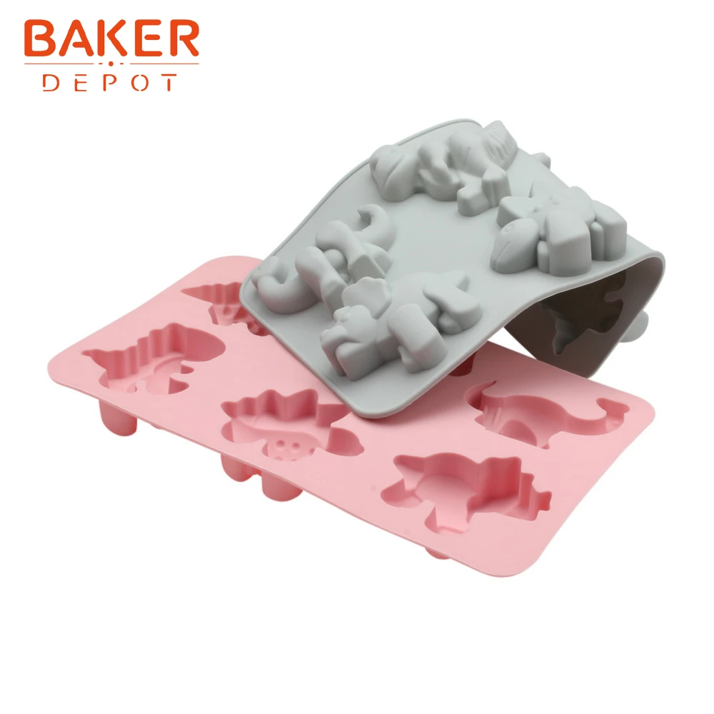 Форма для мыла и смолы силиконовая форма в виде динозавра выпечки тортов 6
