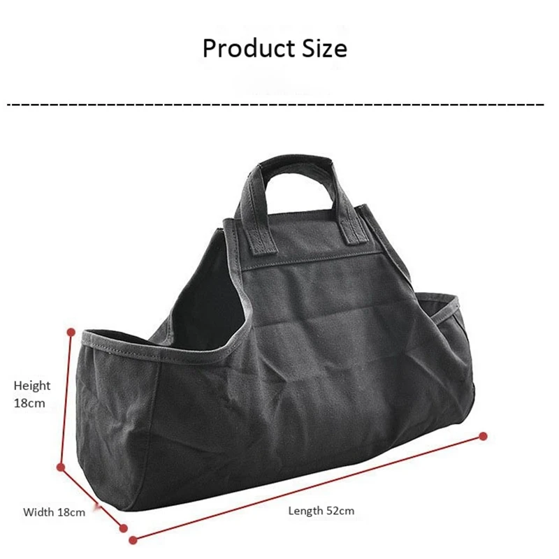 

Firewood Bag Log Carrier Bag Portable Oxford Cloth Fireplace Wood Stove Accessories Outdoor Camp