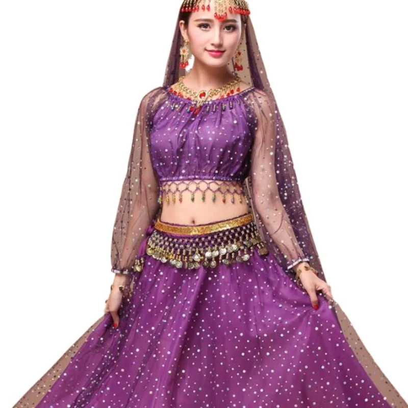 Костюм для восточных танцев танцевальный костюм женское индийское танцевальное