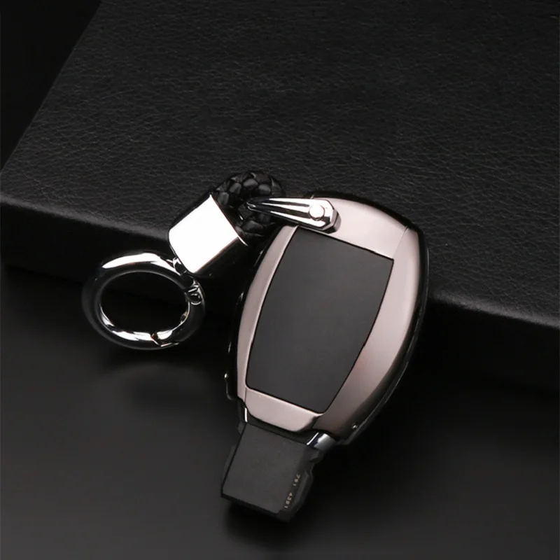 

Luminous Leather Car Key Cover Key Case Shell For Mercedes Benz E Class W213 E200 E260 E300 E320 Protective Key Cover Fob Holder