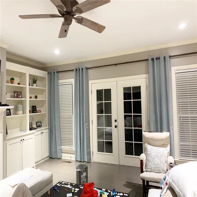 

2 Pcs Natural Linen Semi-Sheer Curtain Fabric Modern Living Room Bedroom Window Treatments Light Luxury Finished Tulle Curtain