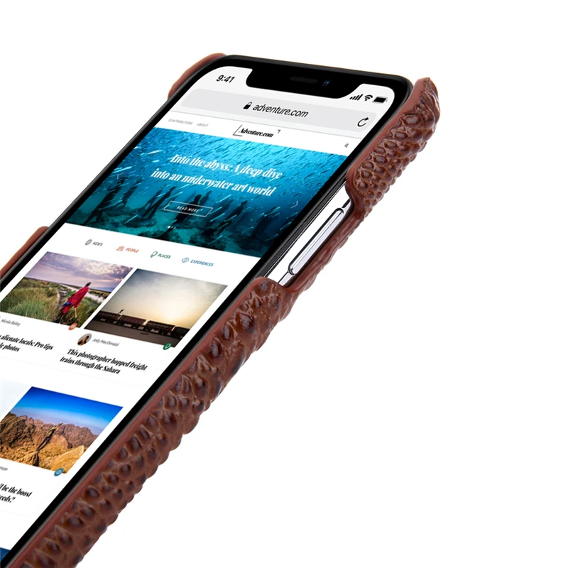 Чехол из воловьей кожи с узором крокодила для Apple IPhone 11 Pro Max XR стереоскопический 3D чехол из натуральной кожи для телефона модный