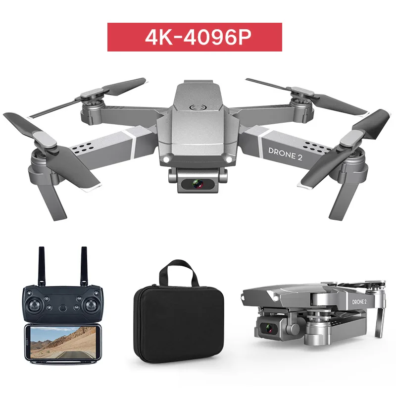 2 4G Радиоуправляемый Дрон Wi Fi FPV 4K HD камера оптический поток складной Квадрокоптер