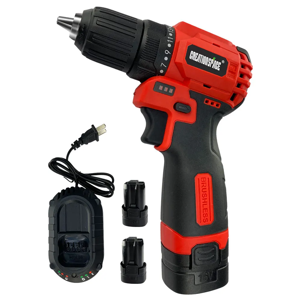 Cordless Hand Drill 20V/16v CPD0301 Electric Home Mini 2000 Mah 18650 Lithium Battery Wireless Rechargeable Drill