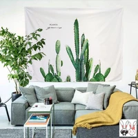 simple landscape tapestry plant aesthetic dorm room wall cloth tapestry flower fabric tapiz pared household products di50gt