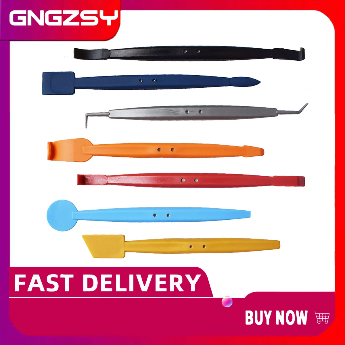 7 шт. магнитный скребок с длинной ручкой для автомобильных кисточек наклейка на