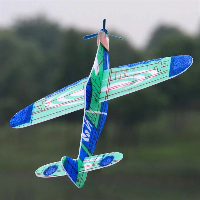 

1PCS 19cm Hand Throw Flying Glider Planes EPP Foam Airplane For Kids Random Color Mini Drone Aircraft Model Toys Baby Toy