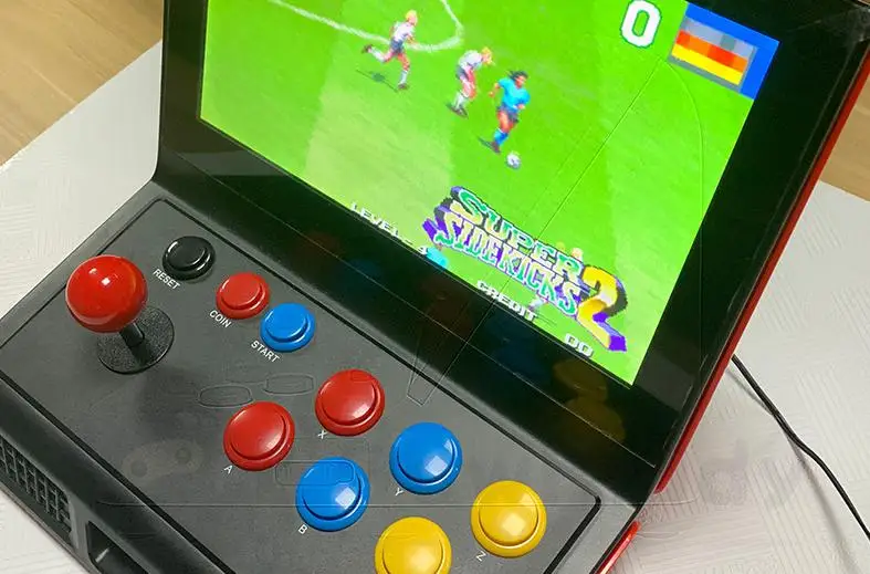 Powkiddy новая A10 12 дюймов HD экран 4 Гб Ретро игровая консоль с коромыслом аркадная ностальгическая боевая игра поддержка подключение к телевизору