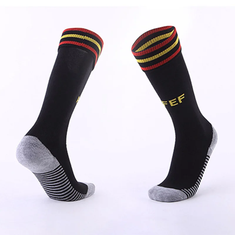 Футбольные носки толстые теплые для футбола гольфы со шлейфом спортивные детей и