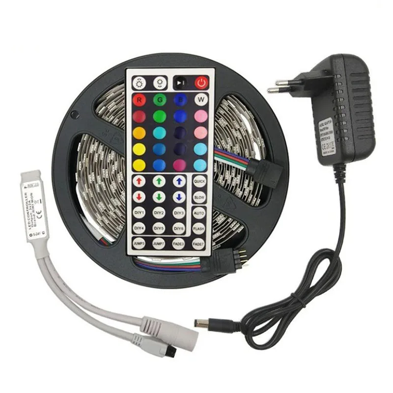 

5M/10M/15M/20M Non Waterproof LED Light Strip DC12V led strip lights RGB Tape Diode Neon led Ribbon Flexible Light Room Decorate