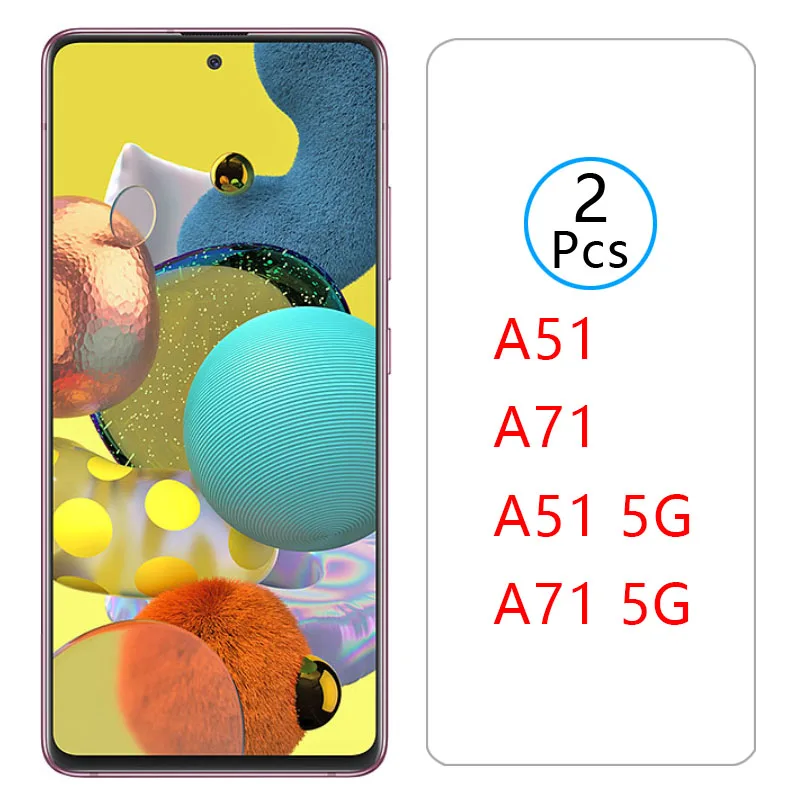 Чехол для samsung a71 a51 задняя крышка защита экрана из закаленного стекла galaxy a 51 71 51a 71a