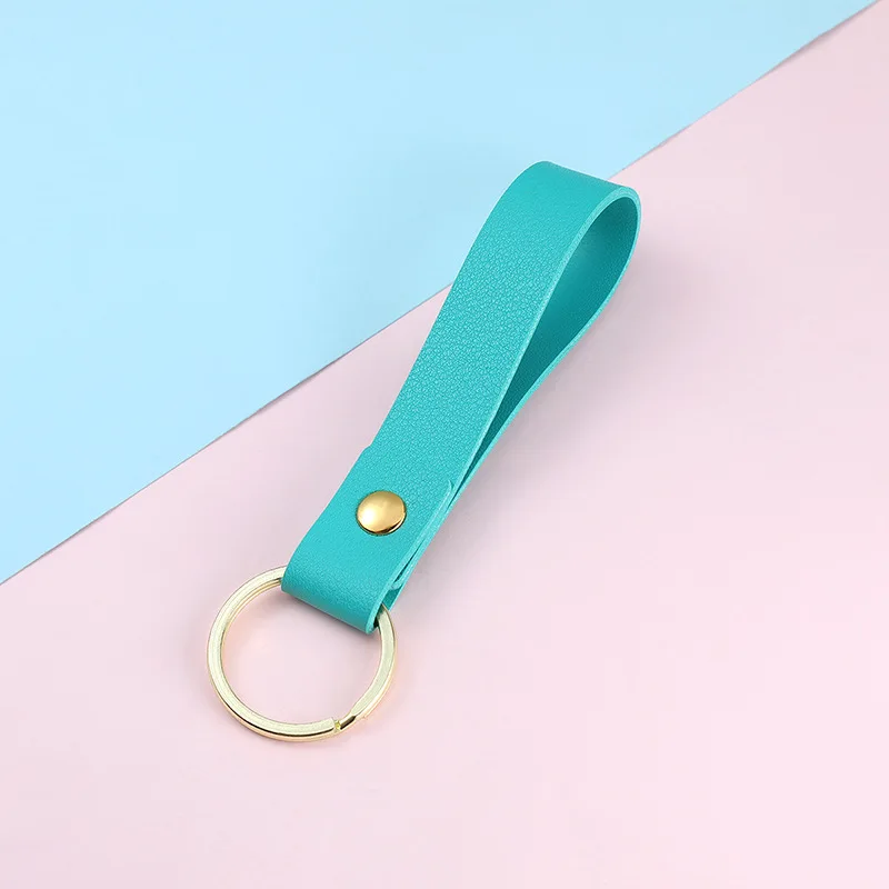 Новинка креативный брелок для ключей из искусственной кожи Двусторонний кожаный