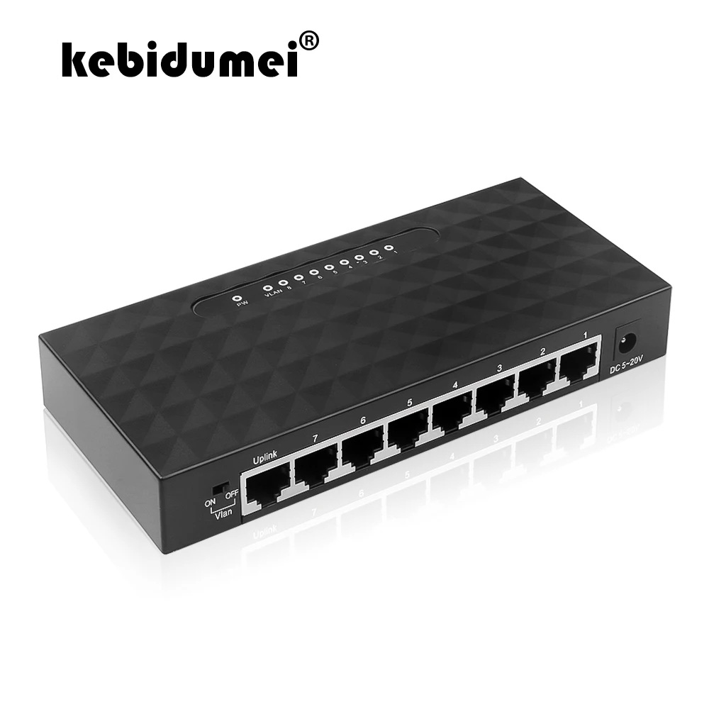 Сетевой коммутатор с 8 портами 10/100 Мбит/с|gigabit network switch|network switch8 port |