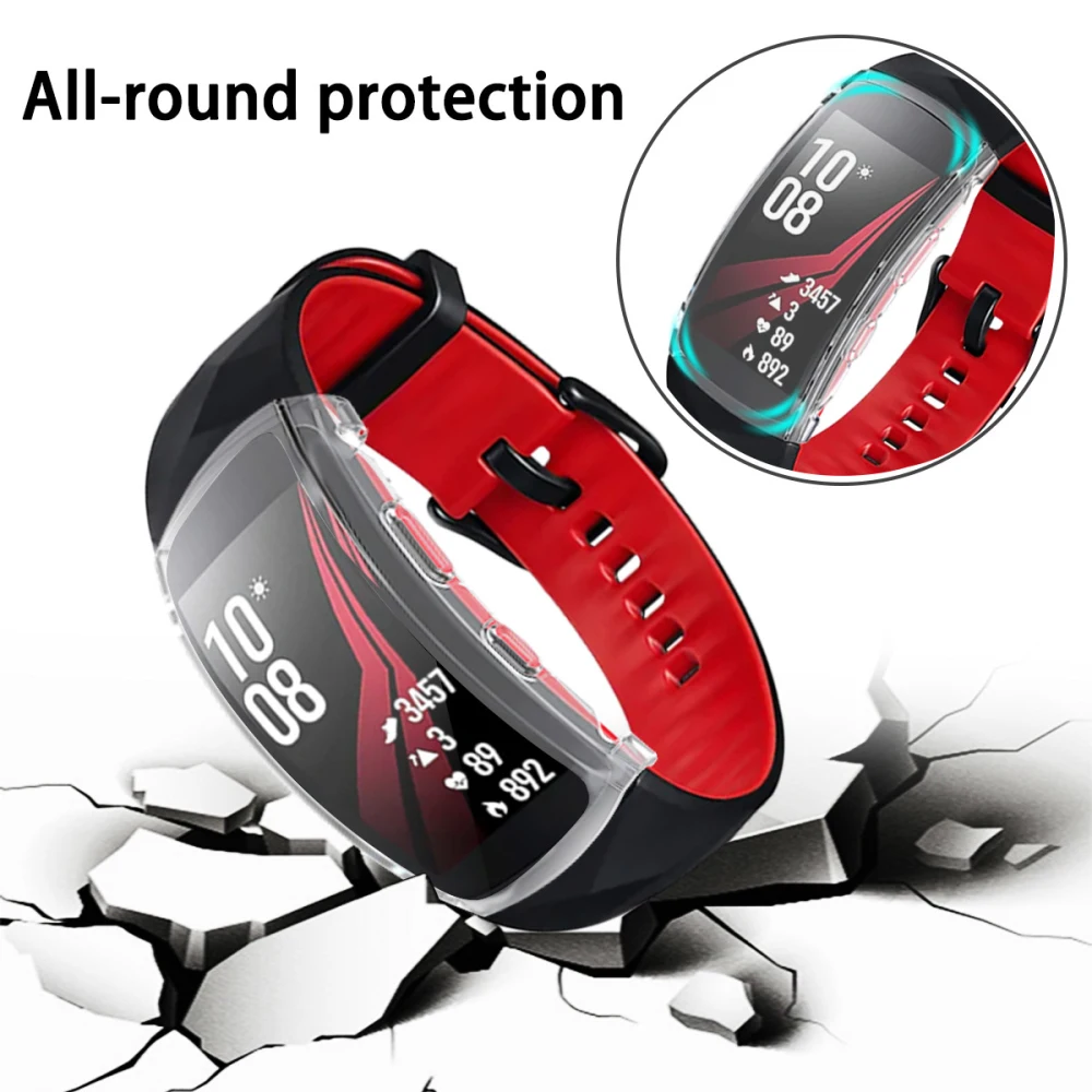 Чехол для часов, чехол для samsung gear Fit 2 Pro Band, тонкий чехол из ТПУ, защитный чехол для gear Fit 2 R360 2Pro fit2, защитный экран