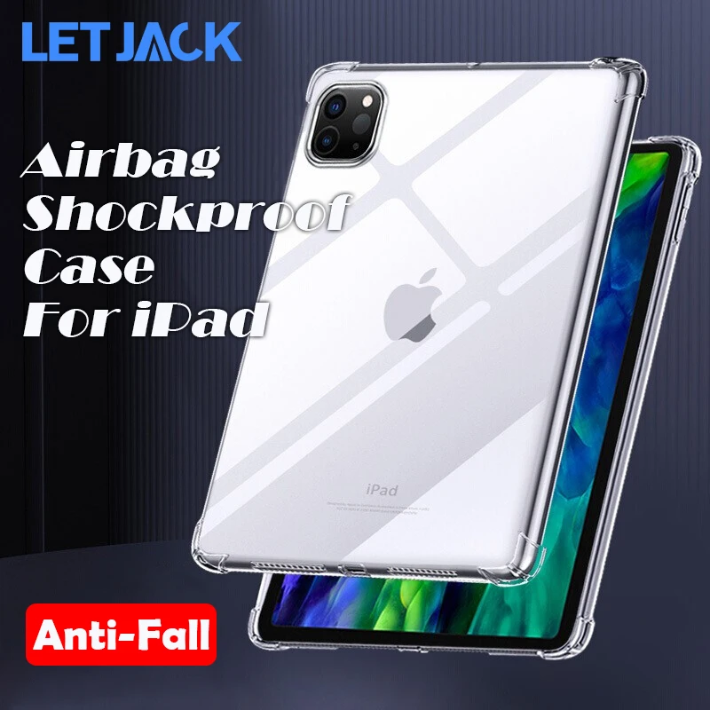 

Transparent Shockproof Silicone Case for iPad Pro 11 10.9 10.5 10.2 9.7 Protective Case for iPad Mini 1 2 3 4 5 Air 4 3 2 Cover