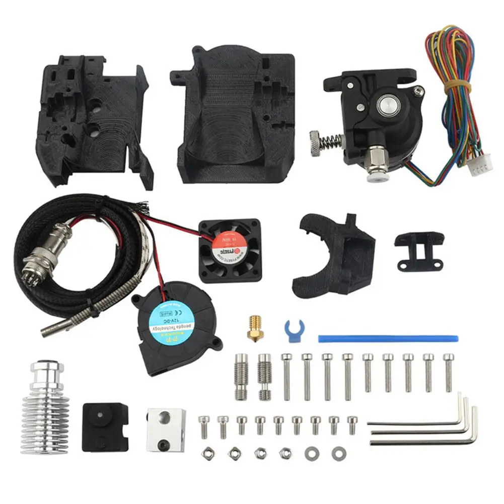 Extrusora de rango corto mejorada, Kit de reemplazo de alimentador directo para impresora 3D Creality CR10 CR10S