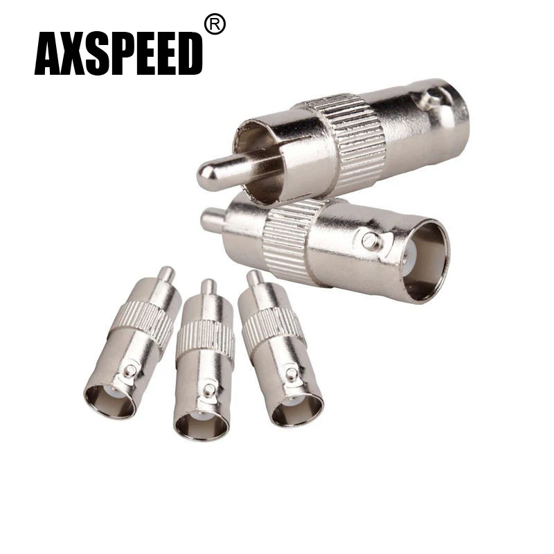 AXSPEED bnc коннектора для RCA Мама папа коаксиальный кабель конвертера В комплект