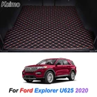 Кожаные коврики на заказ для багажника автомобиля Ford Explorer 2020, коврик для заднего багажника, поднос, коврик, подкладка для груза, автомобильные аксессуары