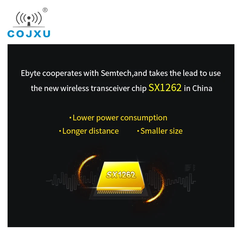 2PCS SX1262 Lora RF Module 868Mhz 915MHz 22dBm 5km Long Range Cojxu E22-900T22D-V2.0  5V UART GPIO ISM Band RSSSI Transceiver