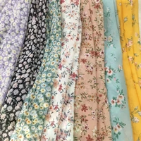 100x150cm tull print floral chiffon clothing fabrics designer by the meter for sewing dress coat diy needlework material