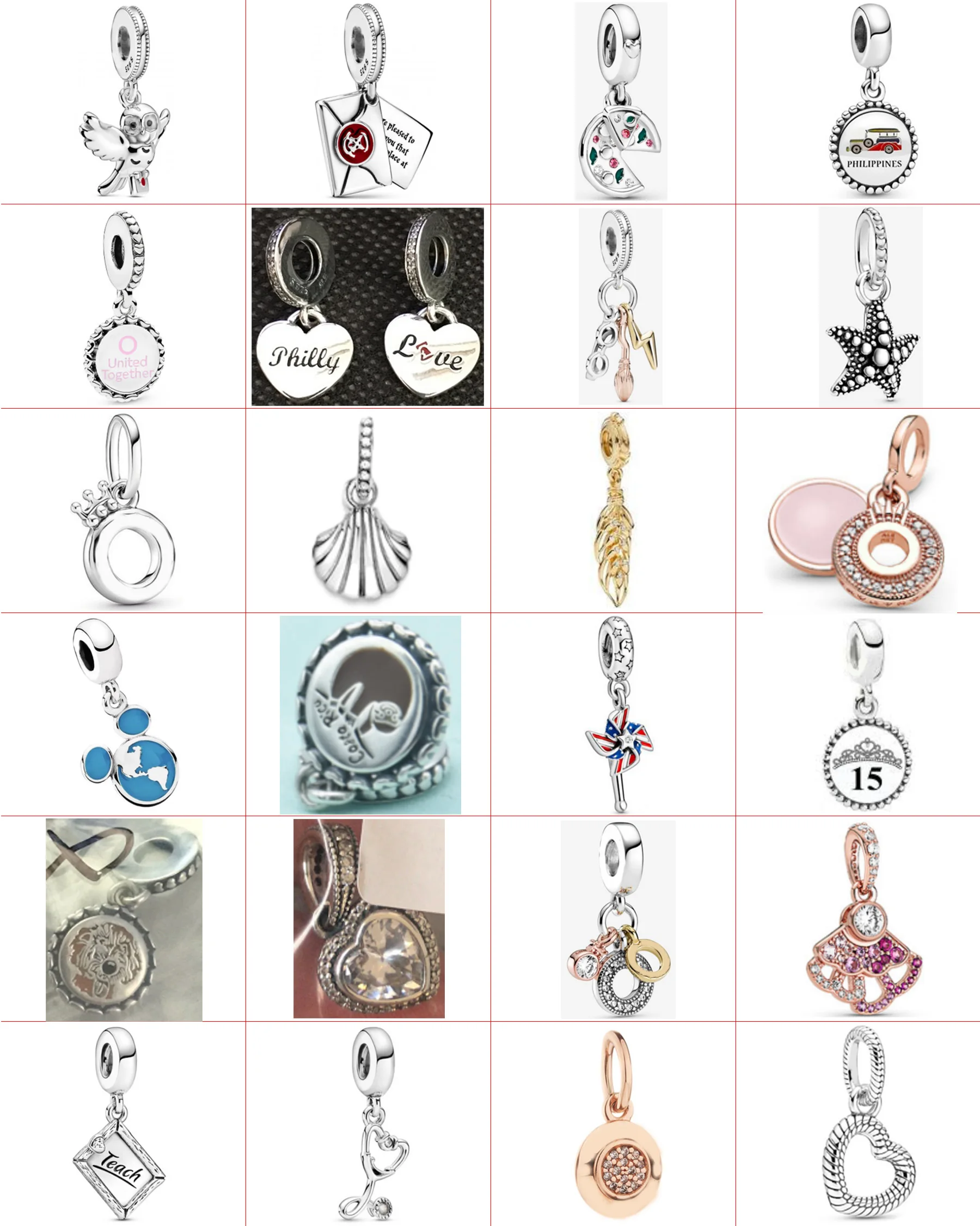 

2021 new style 925 sterling silver fashion DIY cartoon creative pendant charm factory direct sales