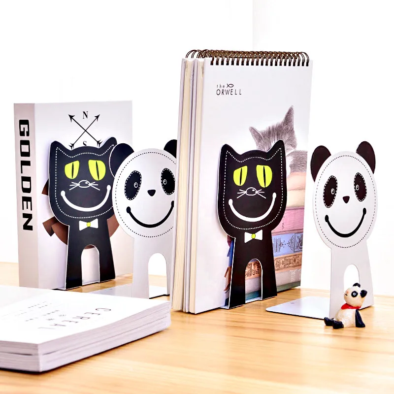 2 шт./компл. милый органайзер для книг с животными держатель подставка героями