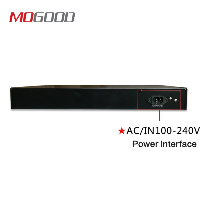 MoGood 16 портов PoE 100M коммутатор, 2 порта 1000M uplink, для CCTV IP poe камеры 250 метров дальность передачи