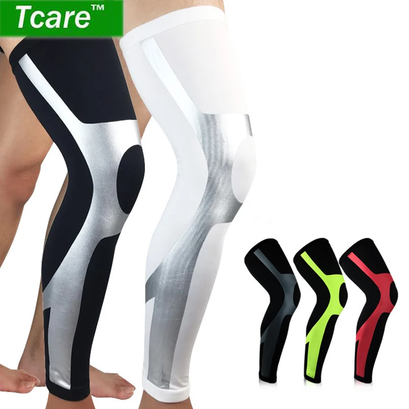 Tcare 1 шт. компрессионные наколенники для спорта, бега, баскетбола, обезболивания голени колена, улучшения кровообращения