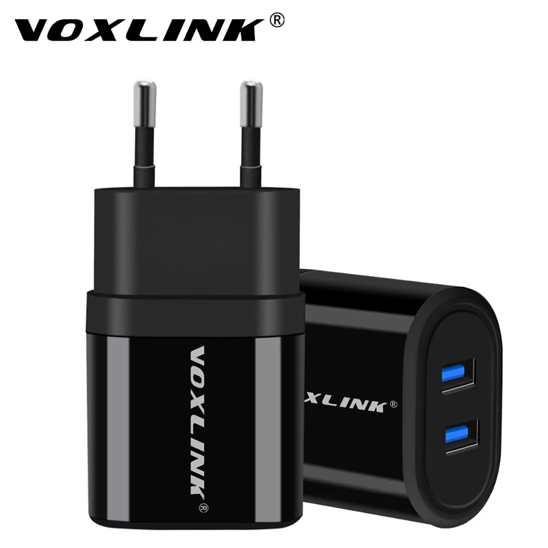 VOXLINK 5V 2.1A 21W Dual USB дорожное настенное зарядное устройство с 1 м/3 фута USB кабель для iPhone iPad samsung Galaxy htc Xiaomi LG huawei Nexus