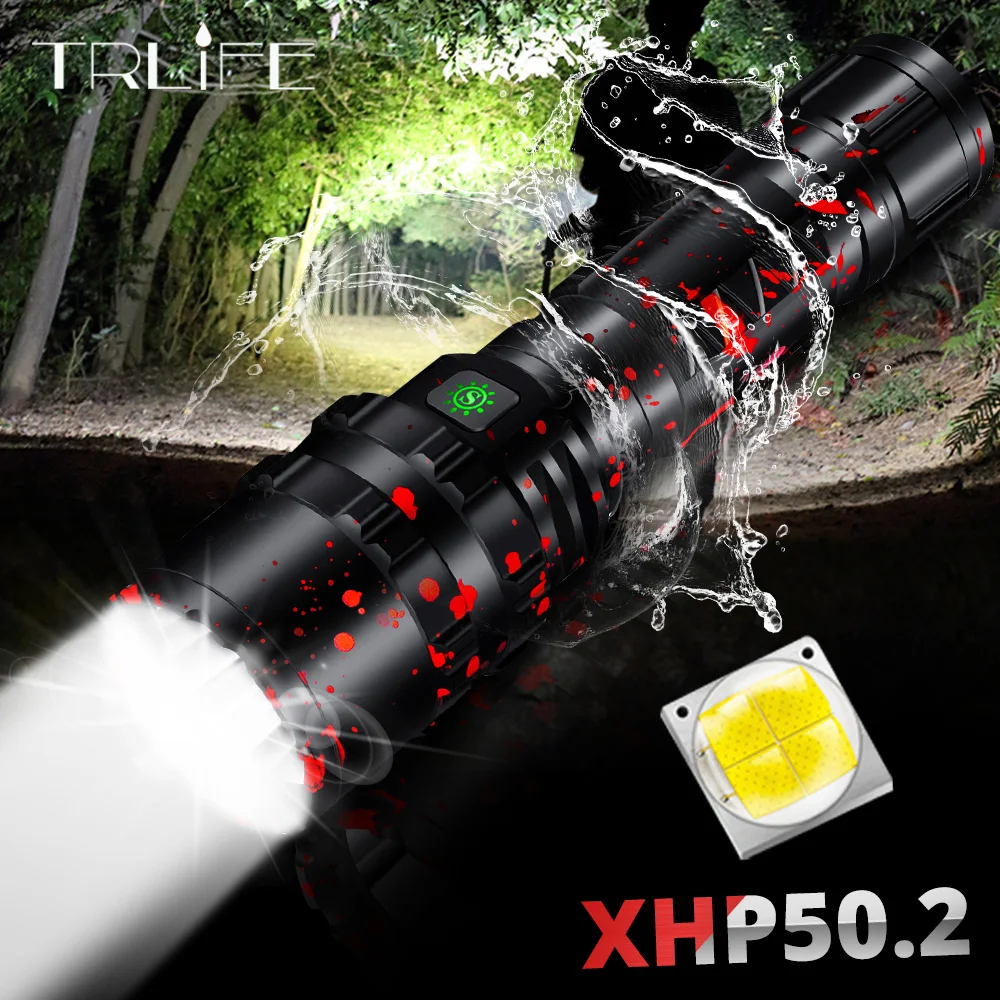 Самый мощный Xlamp Xhp50.2 светодиодный фонарик Перезаряжаемые Водонепроницаемый фонарь Usb фонари 18650 или 26650 лучший отдых на природе, на открытом воздухе
